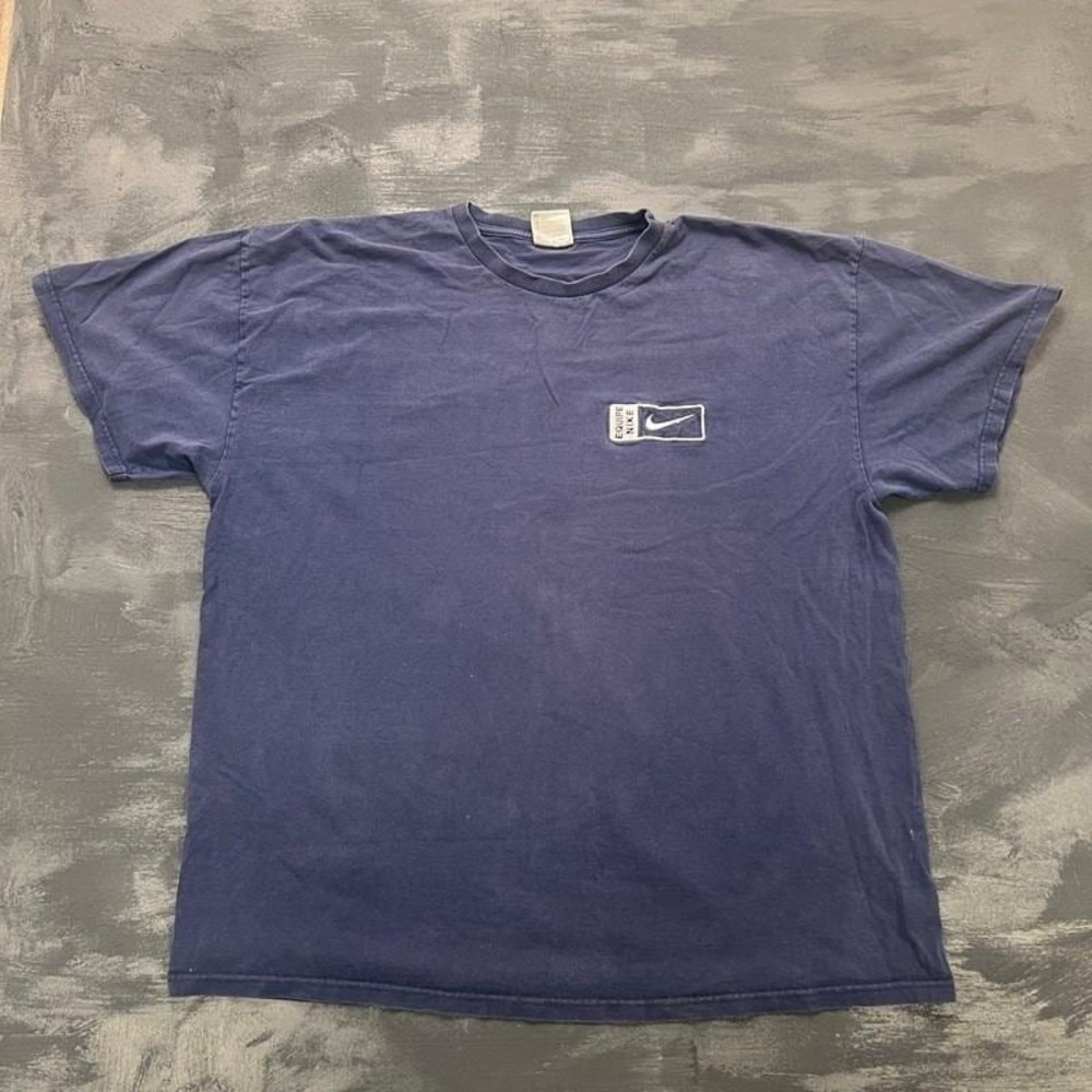 Vintage Nike Shirt Mens XXL‎ Blue 2000s Y2K Check Swoosh